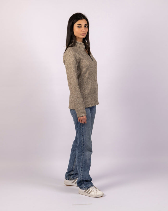 Tortilla | Women Quarter Zip Sweater - Women Quarter Zip Sweater - Jobedu Jordan